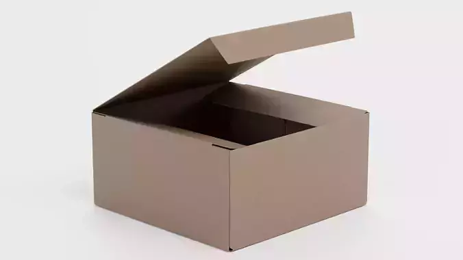 Cardboard Box V3 - Parcel Package with Symbols - Rigged 3D model rigged ...