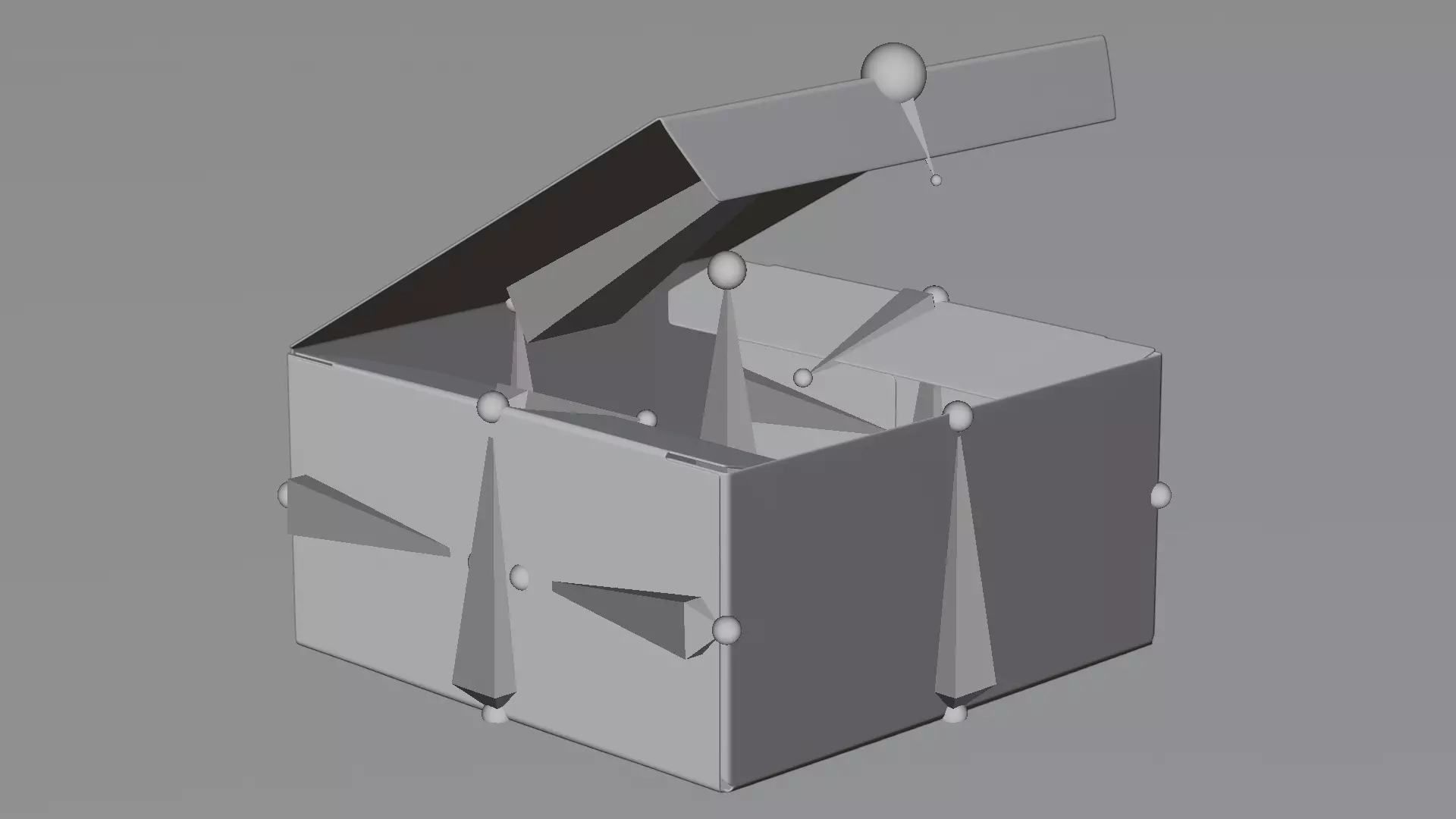 -Carboard Box V2 Rigged- Low-poly 3D model_2