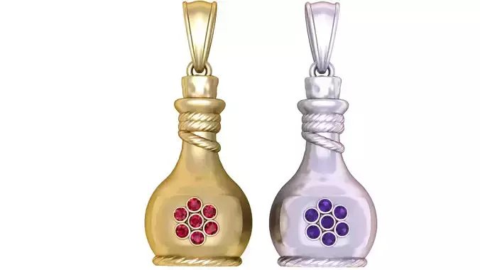 POT SHAPE PENDANT 3D PRINATBLE MODEL 