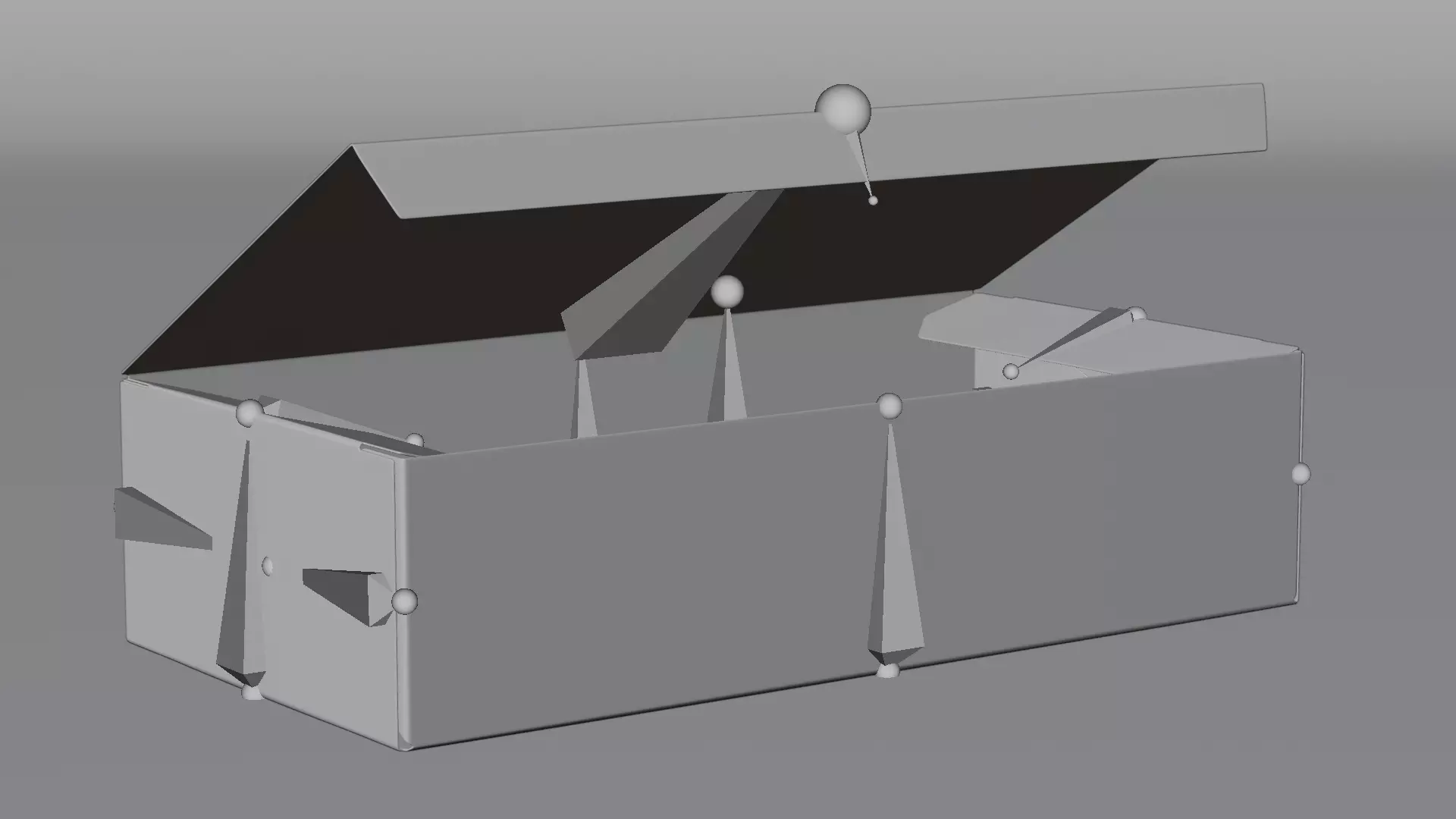 -Carboard Box V3 - Rigged- Low-poly 3D model_2