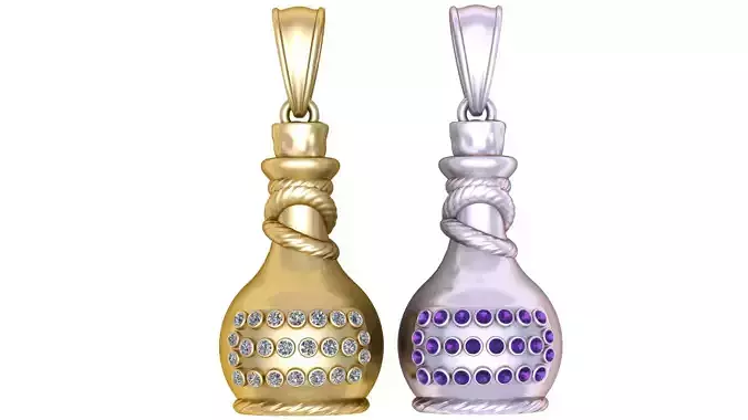 Pot Shape Pendant  3D Printable Jewelry Model