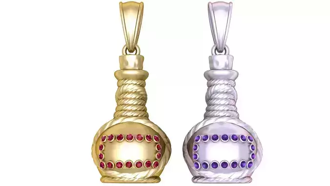 Pot Shape Pendant  3D Printable Jewelry Model