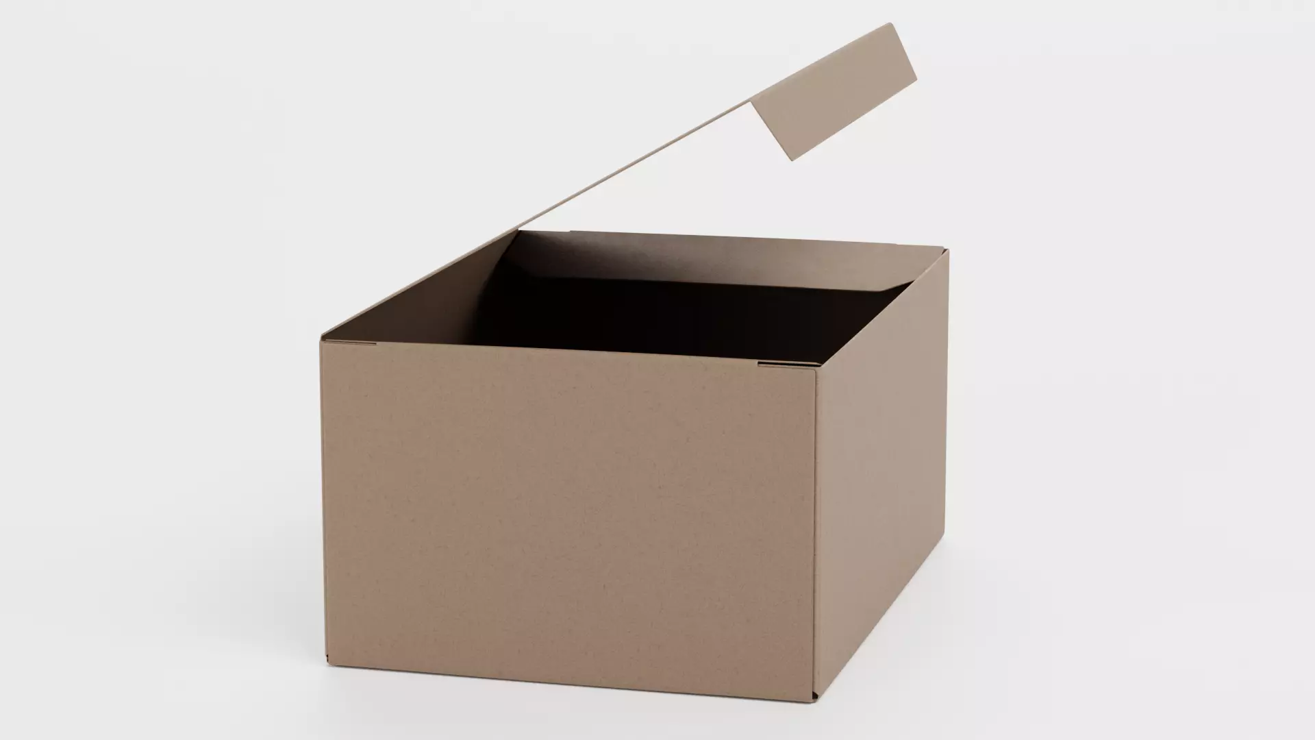 -Carboard Box V4-Rigged- Low-poly 3D model_4