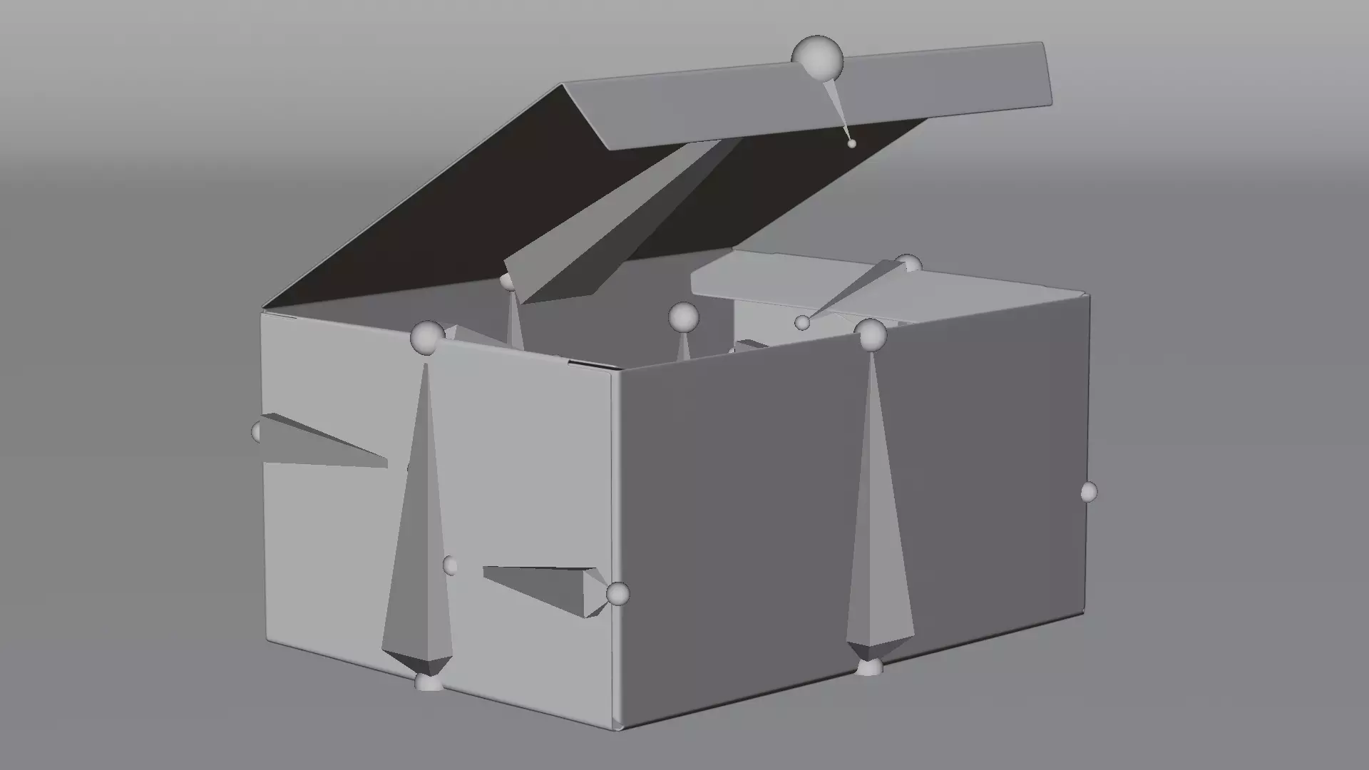 -Carboard Box V4-Rigged- Low-poly 3D model_1