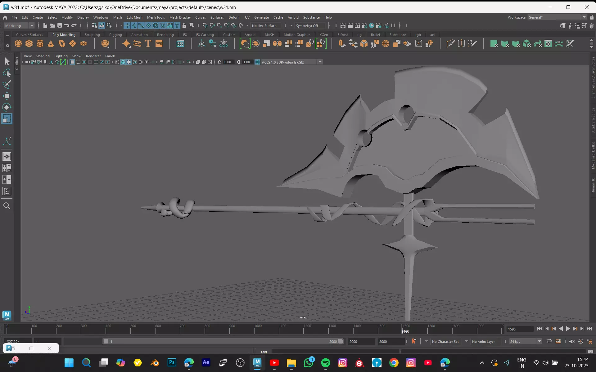 SWORD MODEL Low-poly 3D model_2