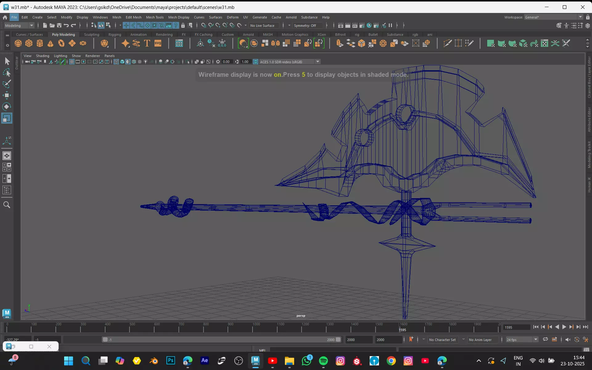 SWORD MODEL Low-poly 3D model_4