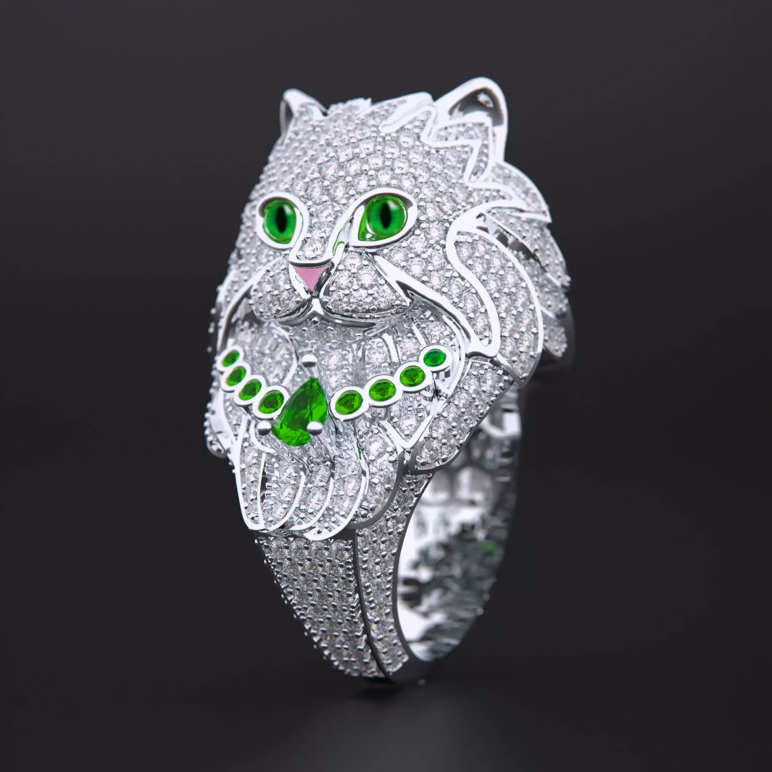 Cat Ring 3D Model Luxury Jewelry 3D print model