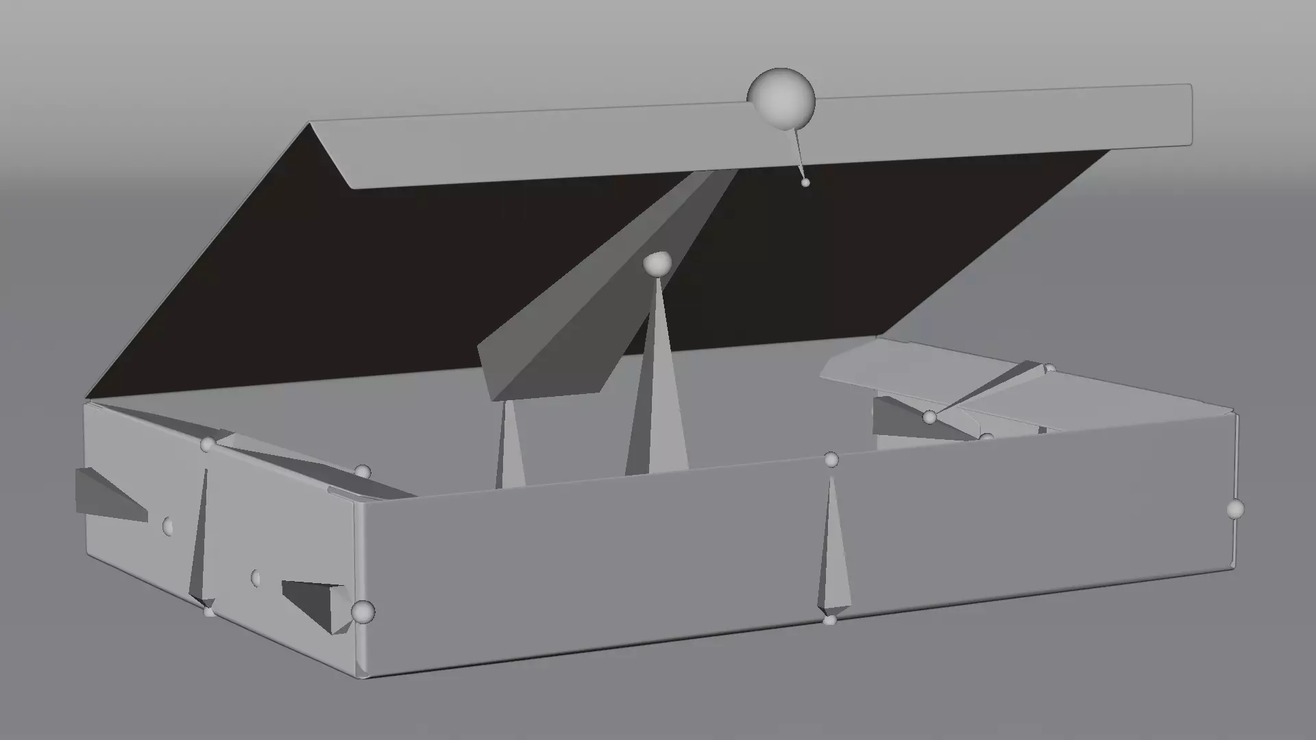 -Cardboard Box V5- Rigged- Low-poly 3D model_1