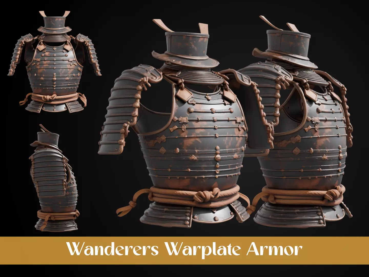 Stylized Samurai Armor - Wanderers Warplate 3D print model_0