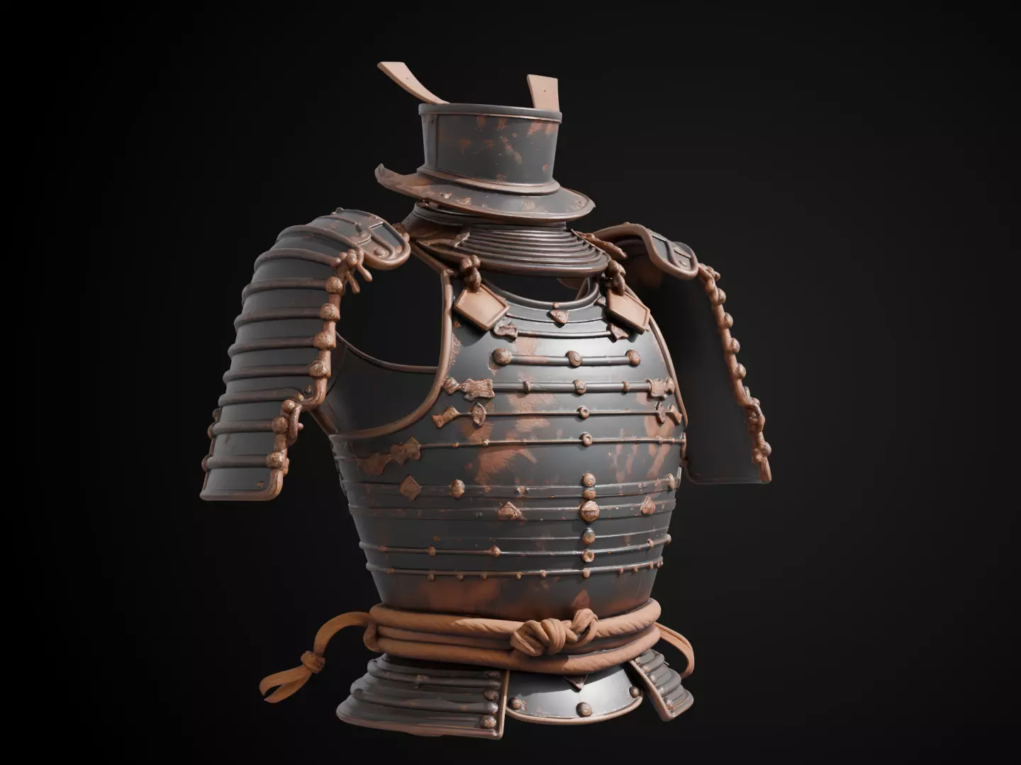 Stylized Samurai Armor - Wanderers Warplate 3D print model_1