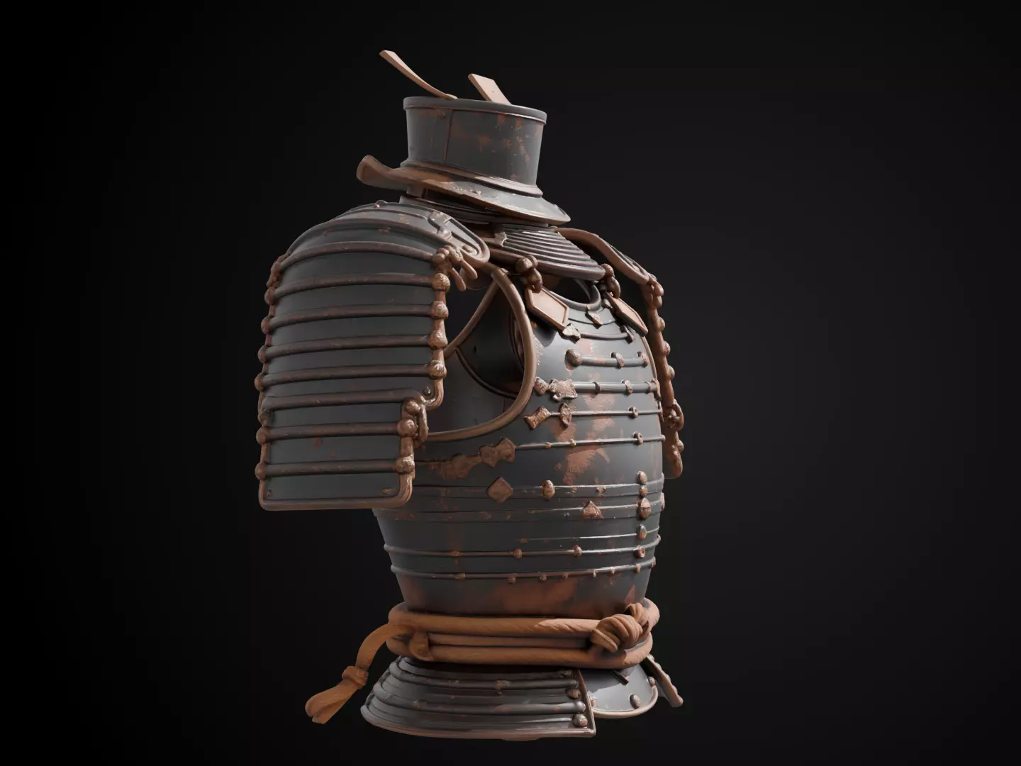 Stylized Samurai Armor - Wanderers Warplate 3D print model_2