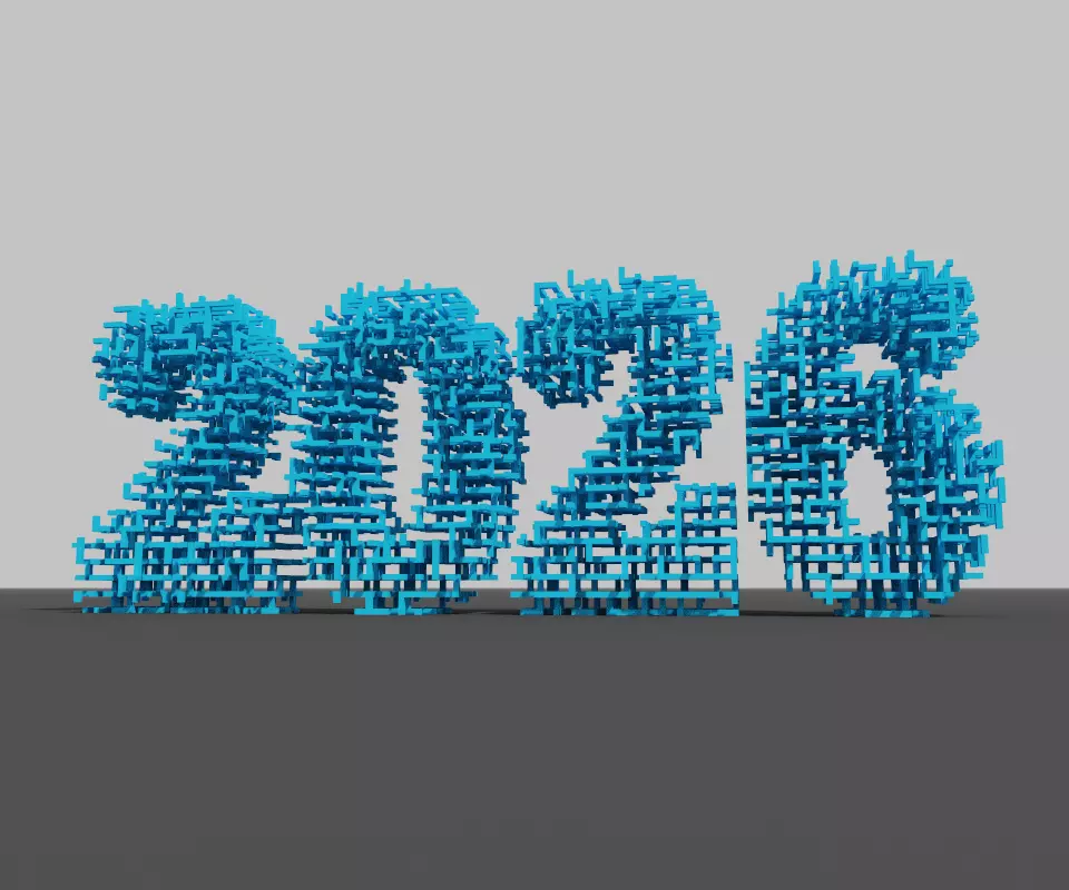 2026 Maze Voxels Low-poly 3D model