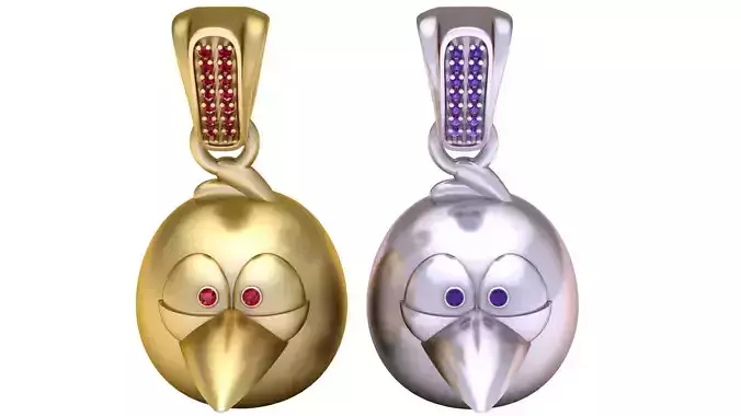 FUNNY FACES PENDANT 3D PRINATBLE MODEL 