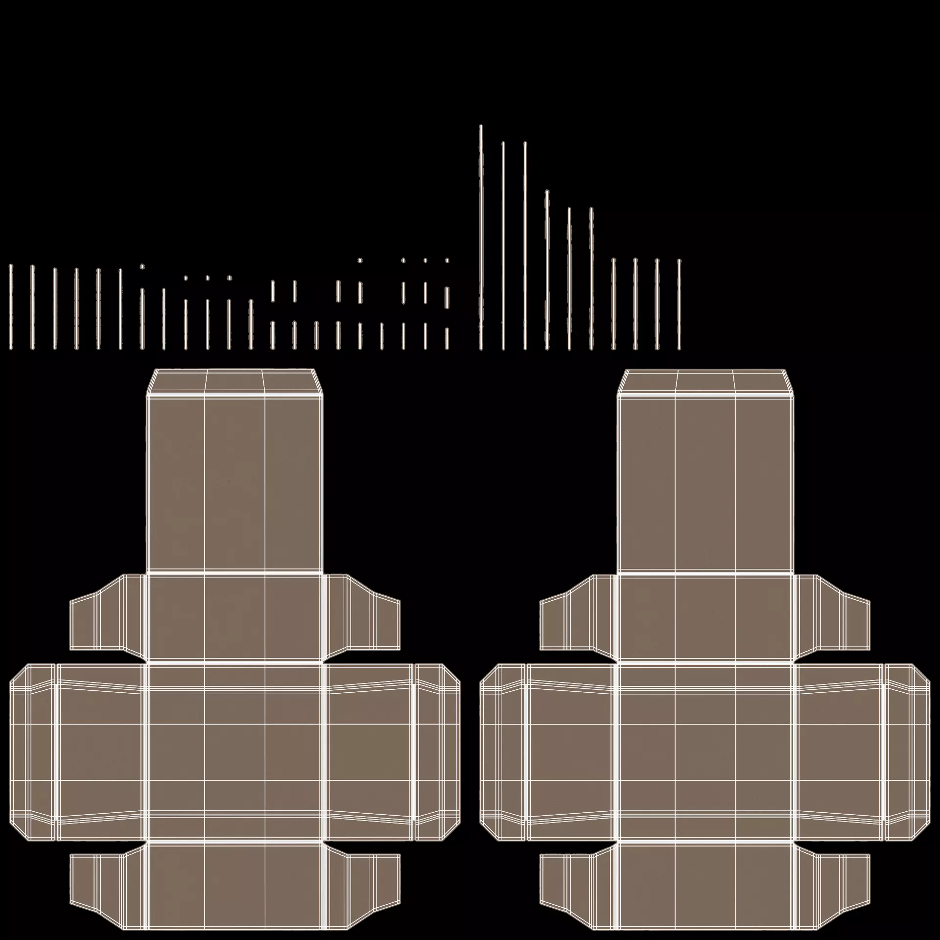 -Carboard Boxes- Rigged- Low-poly 3D model_30