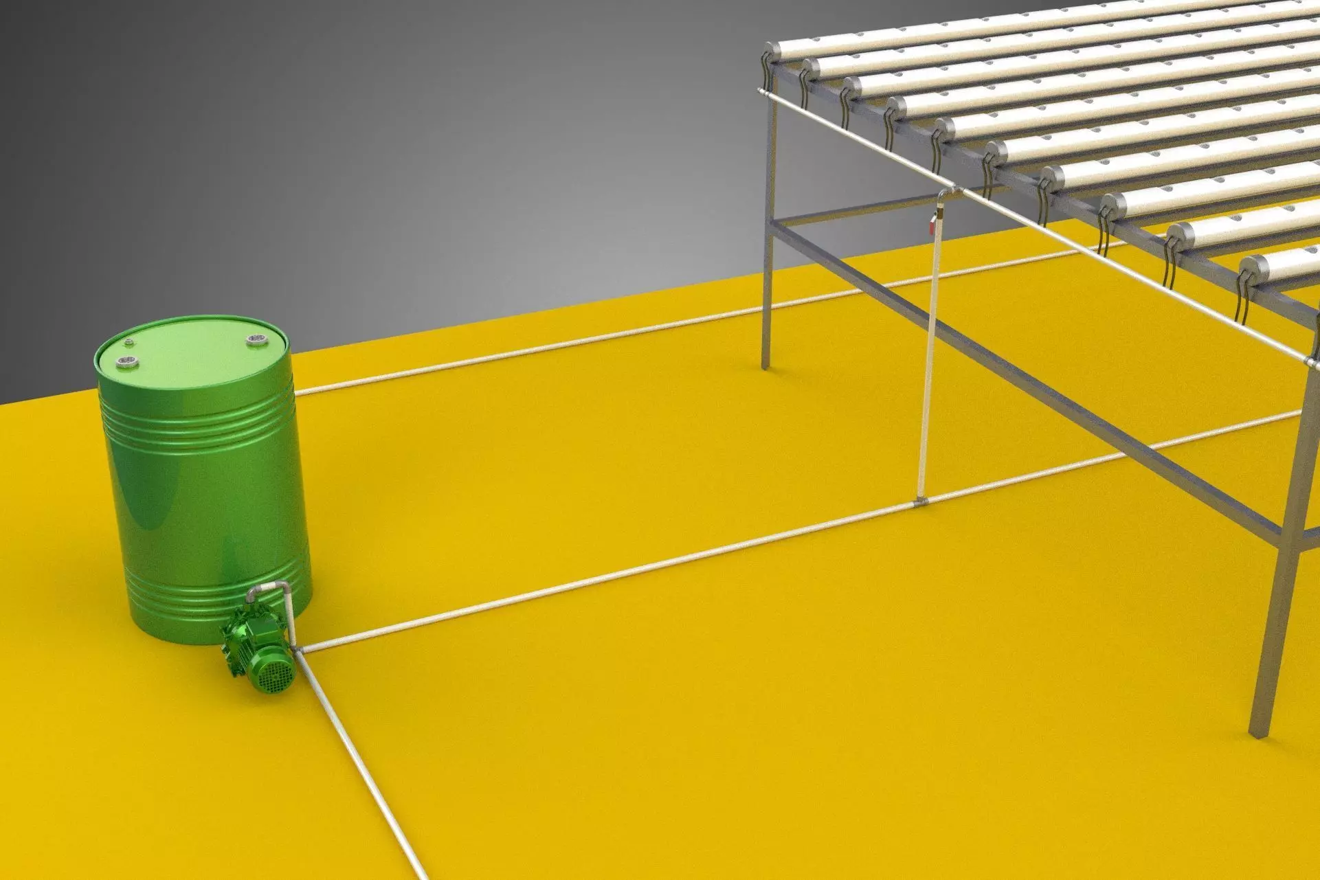 FIELD GARDEN LAYOUT AEROPONIC HYDROPONIC PLANT CROP FARM FACTORY 3D model_32