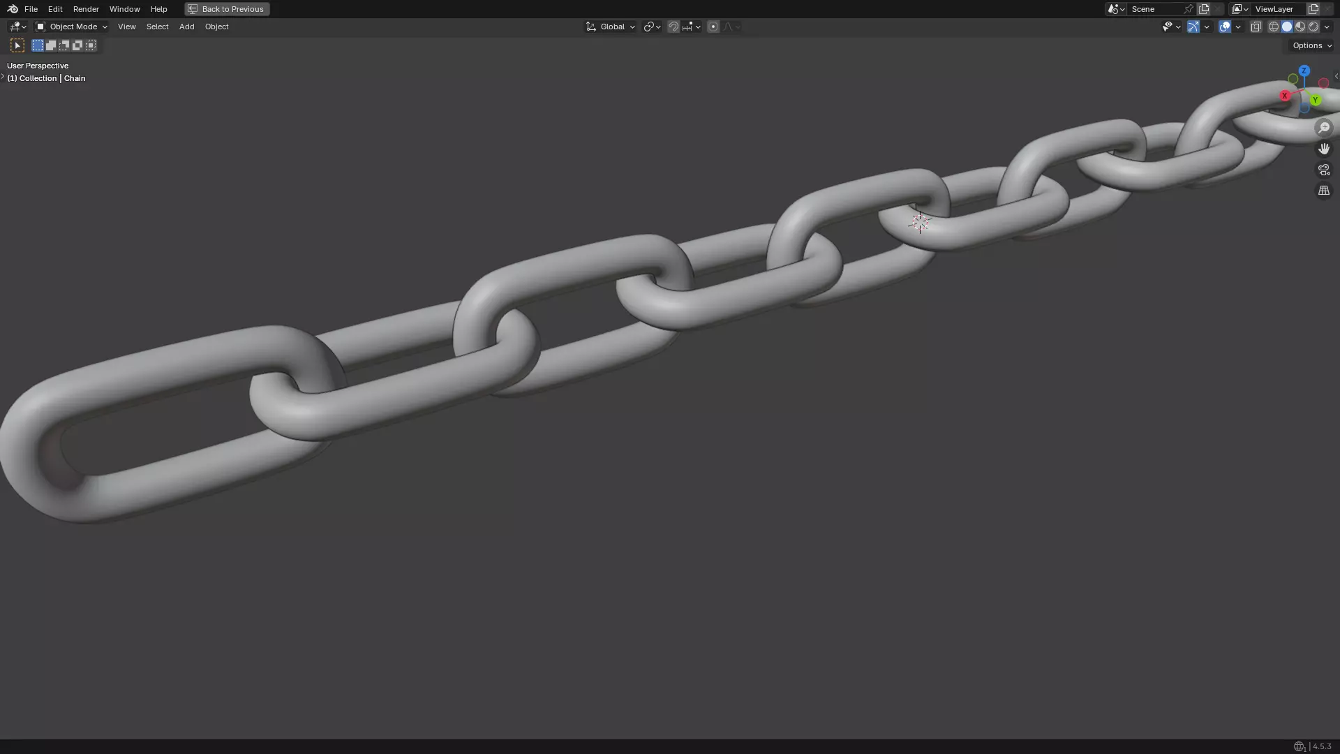 Silver Chain PBR 3D model_23