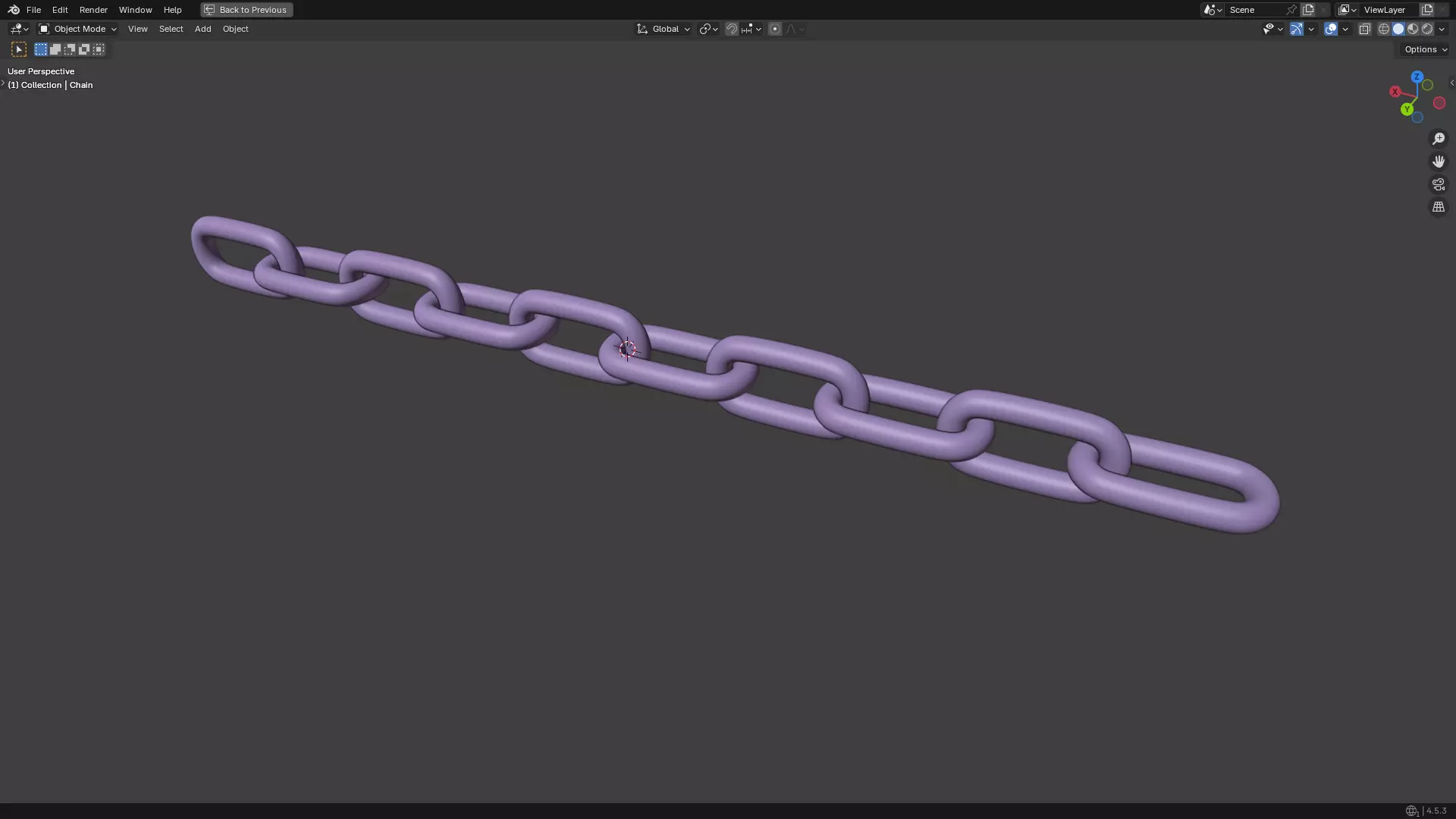 Silver Chain PBR 3D model_25