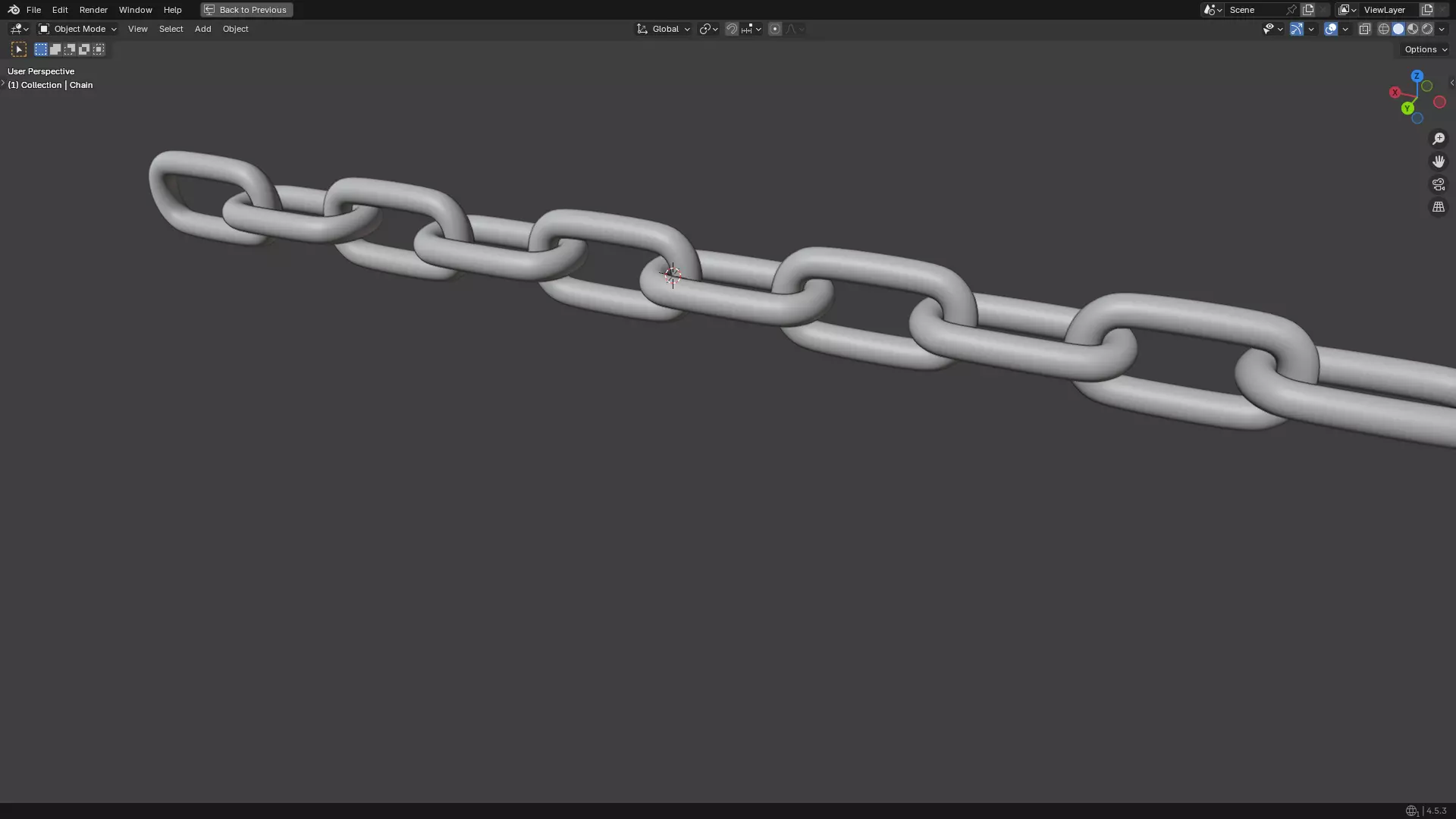 Silver Chain PBR 3D model_19