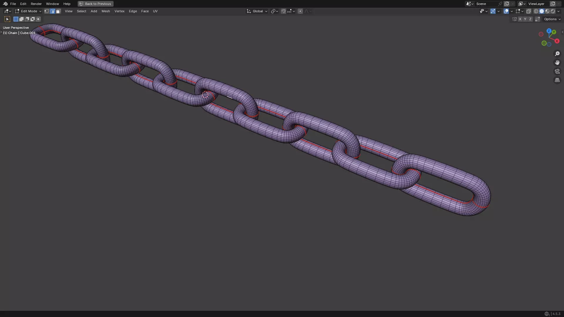 Silver Chain PBR 3D model_28