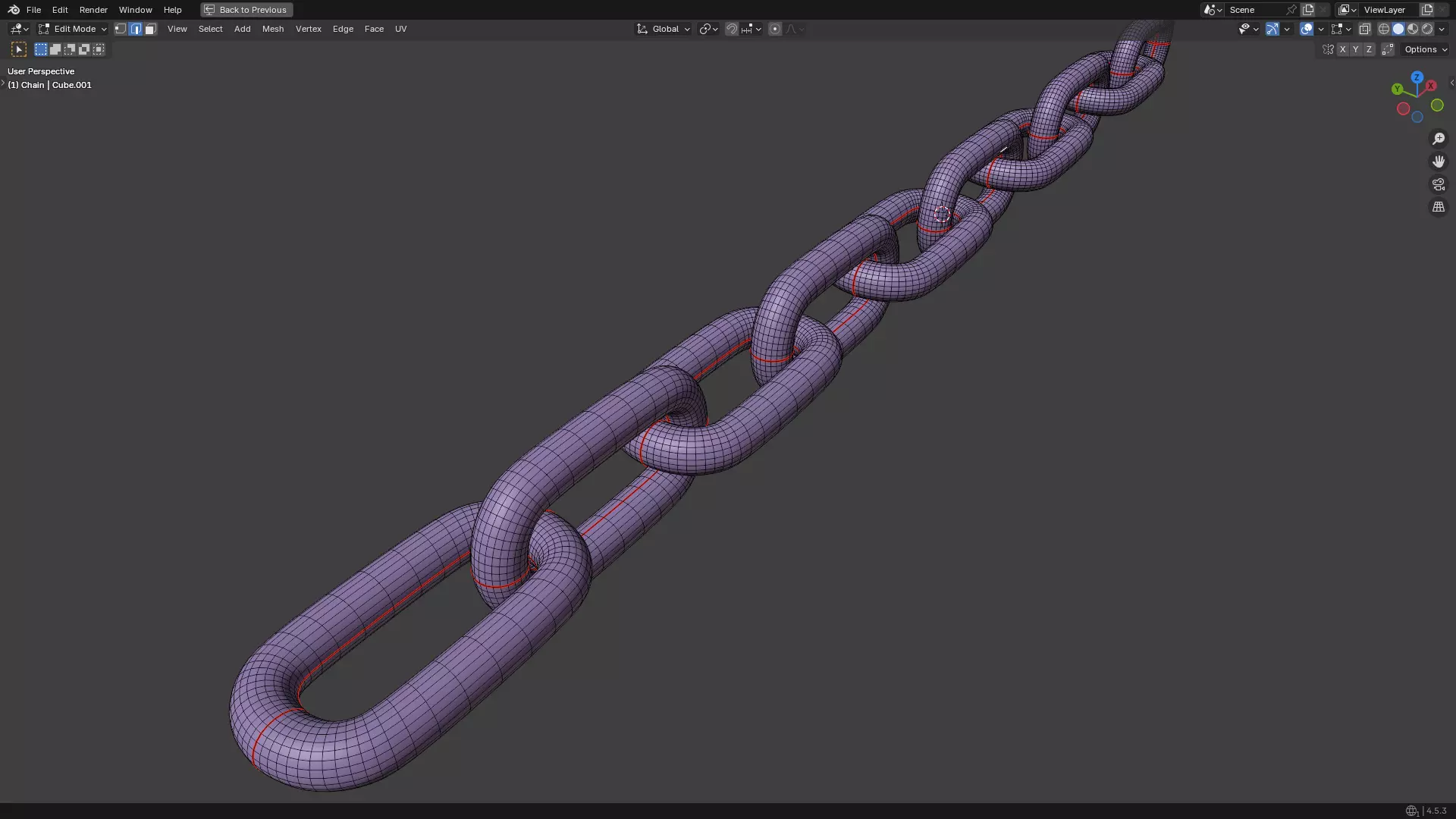Silver Chain PBR 3D model_29