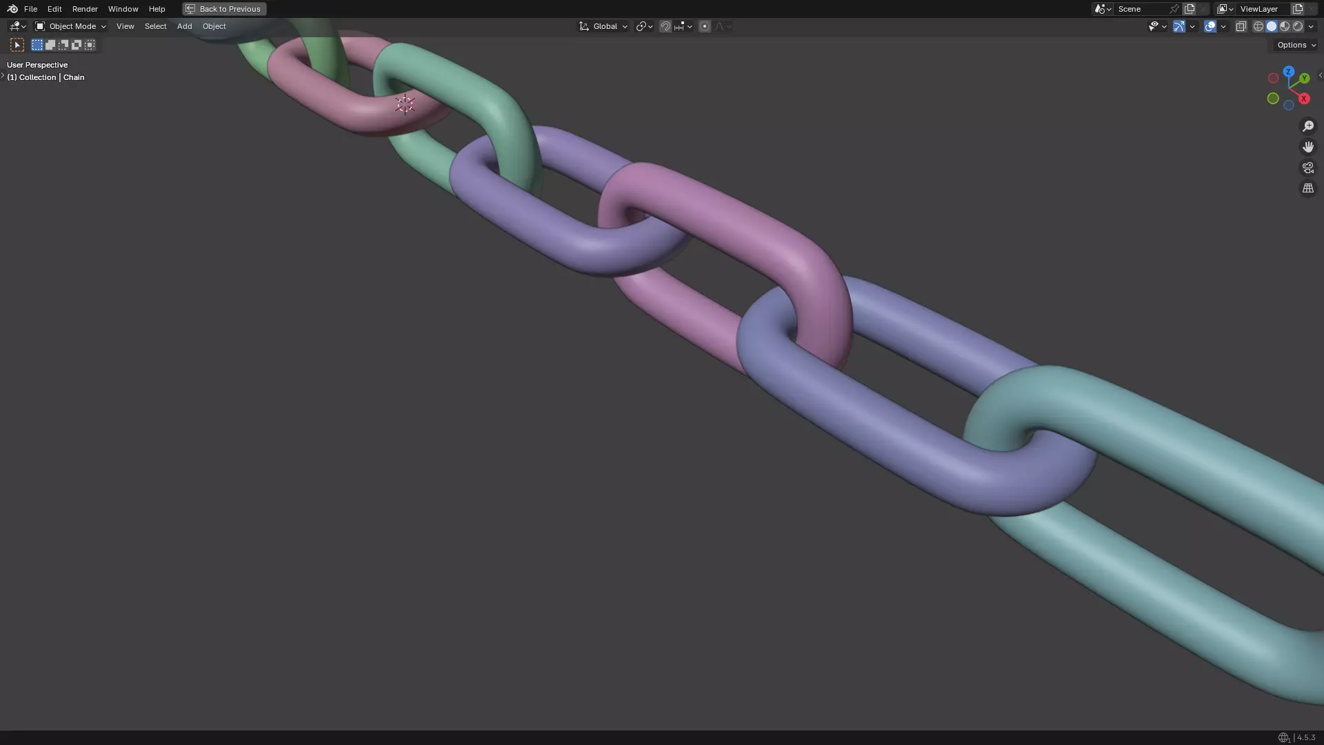 Silver Chain PBR 3D model_36