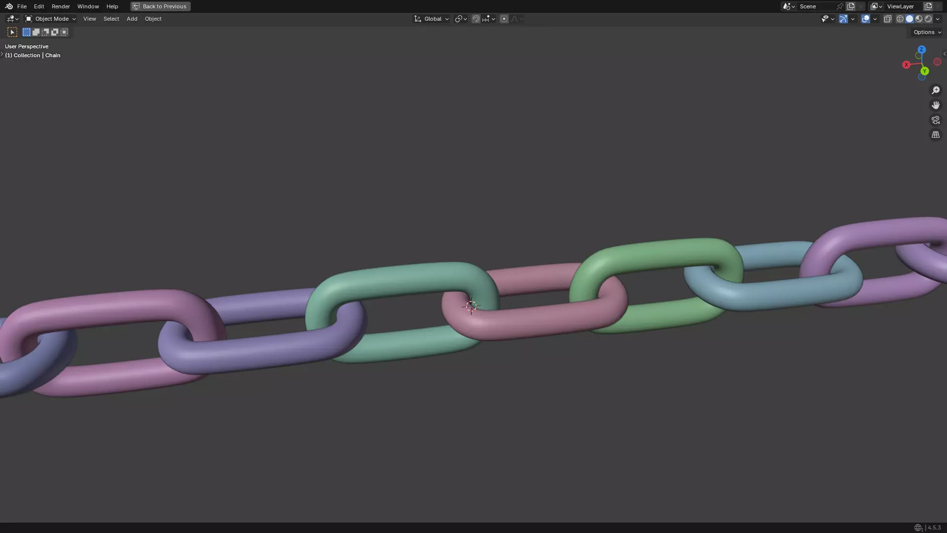 Silver Chain PBR 3D model_34