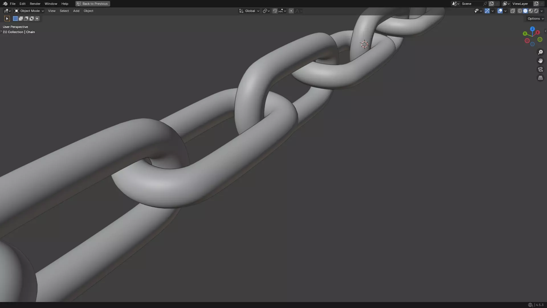 Silver Chain PBR 3D model_22