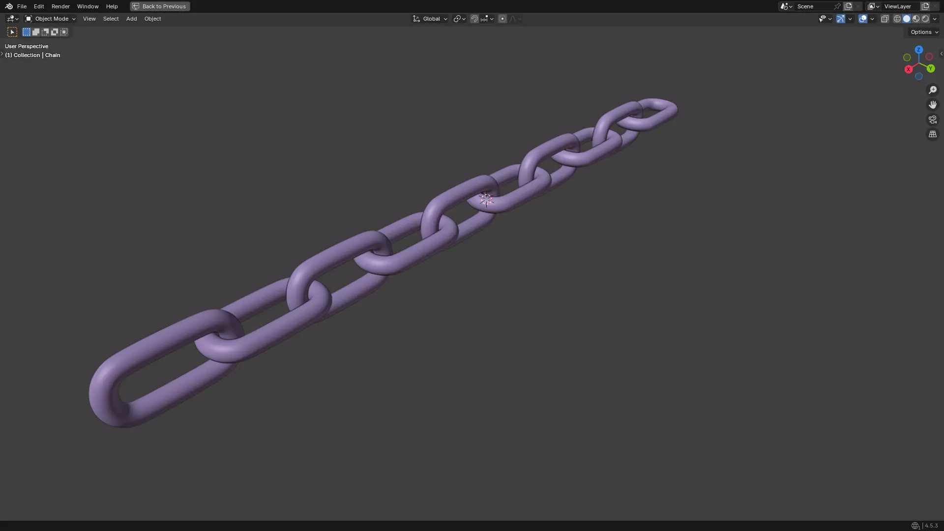 Silver Chain PBR 3D model_26