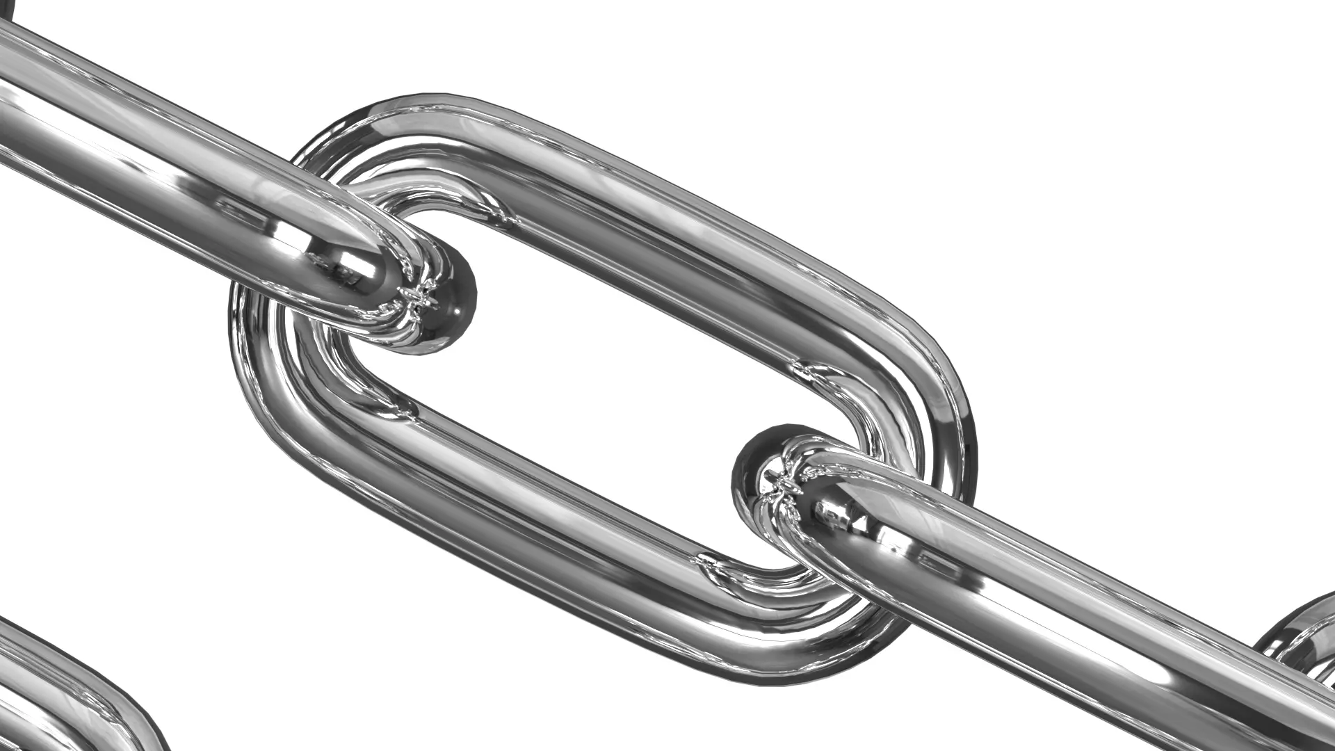 Silver Chain PBR 3D model_1