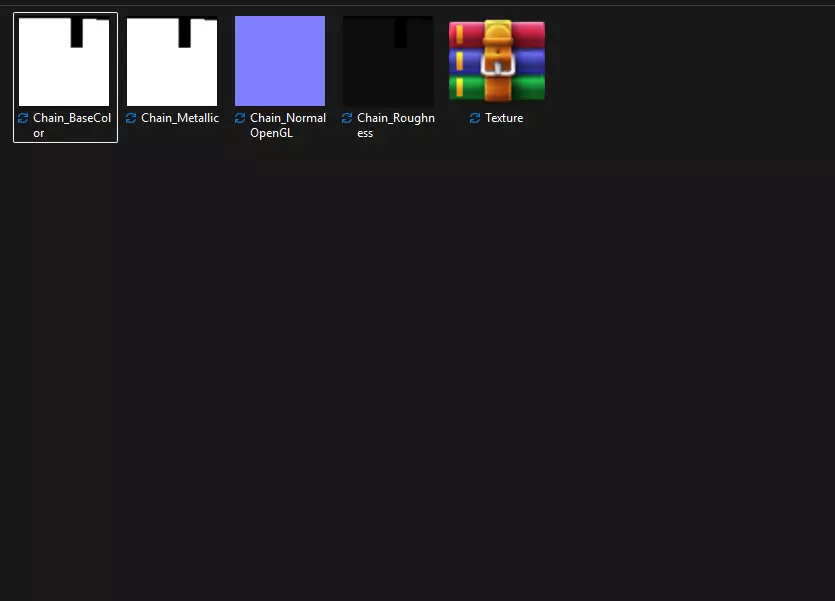 Silver Chain PBR 3D model_3