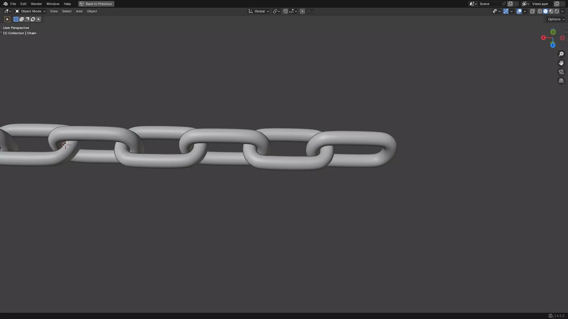 Silver Chain PBR 3D model_24