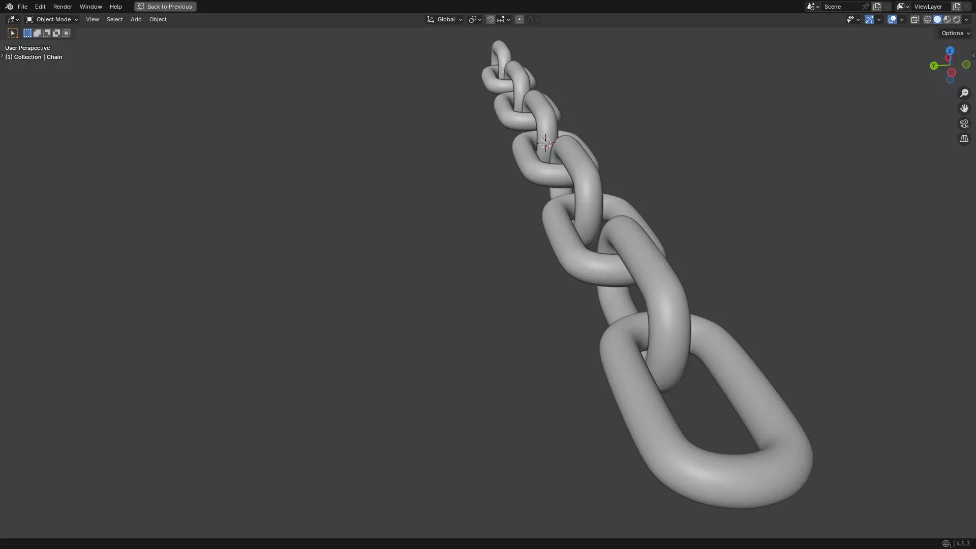 Silver Chain PBR 3D model_18