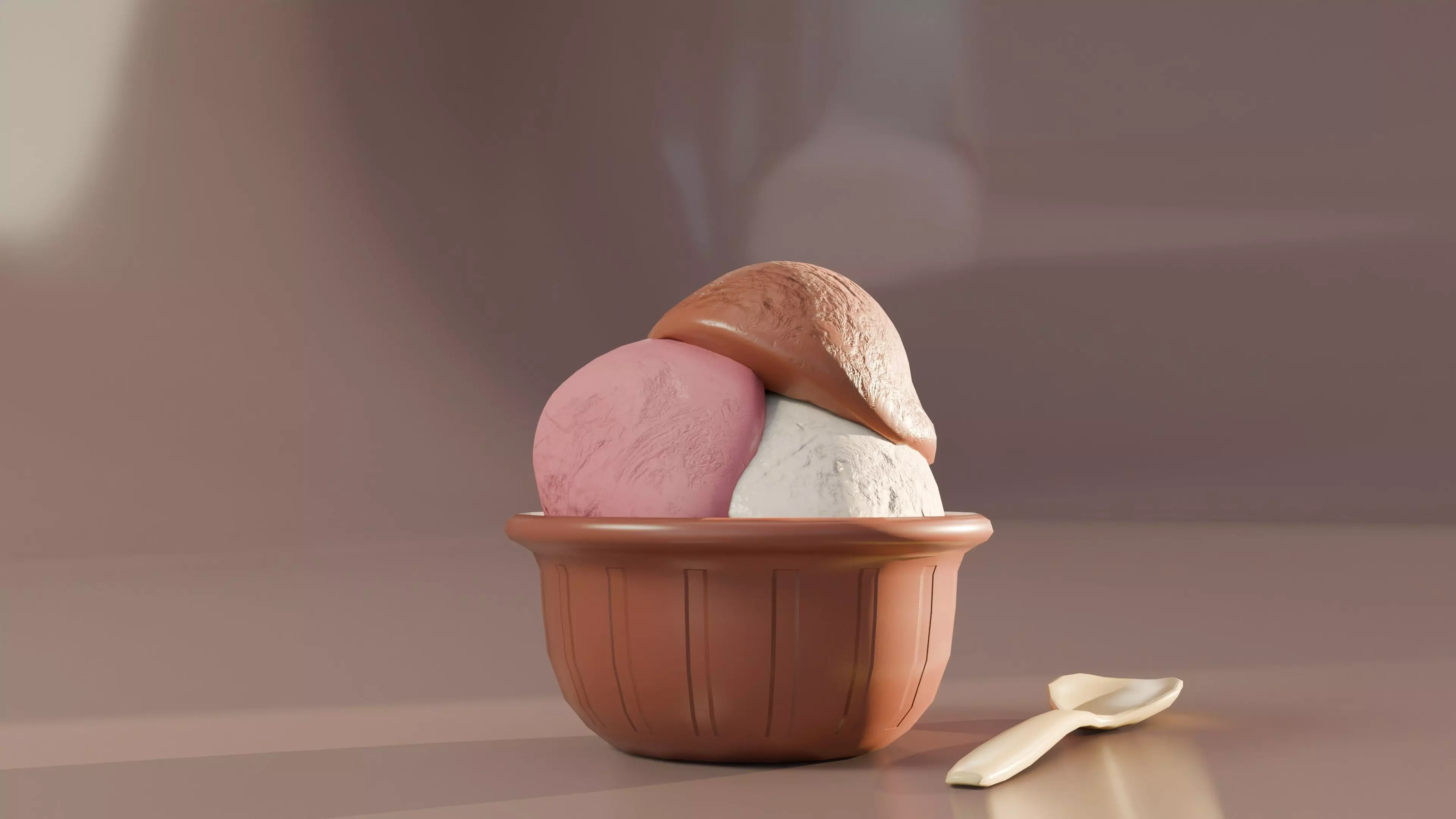 Mini Modular Ice Cream Pack Low Poly Game Ready with LODs Low-poly 3D model_10
