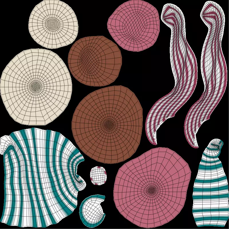 Mini Modular Ice Cream Pack Low Poly Game Ready with LODs Low-poly 3D model_17