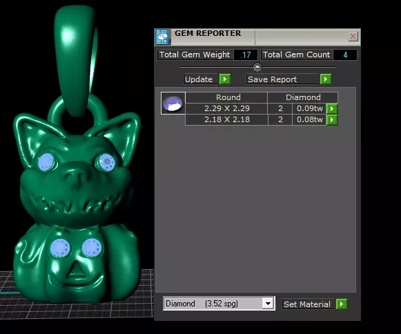 CAT PENDANT 3D PRINATBLE MODEL 3D print model_6