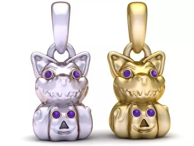 CAT PENDANT 3D PRINATBLE MODEL 3D print model_0