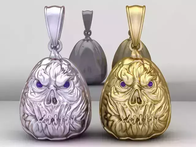 FACES PENDANT 3D PRINATBLE MODEL 
