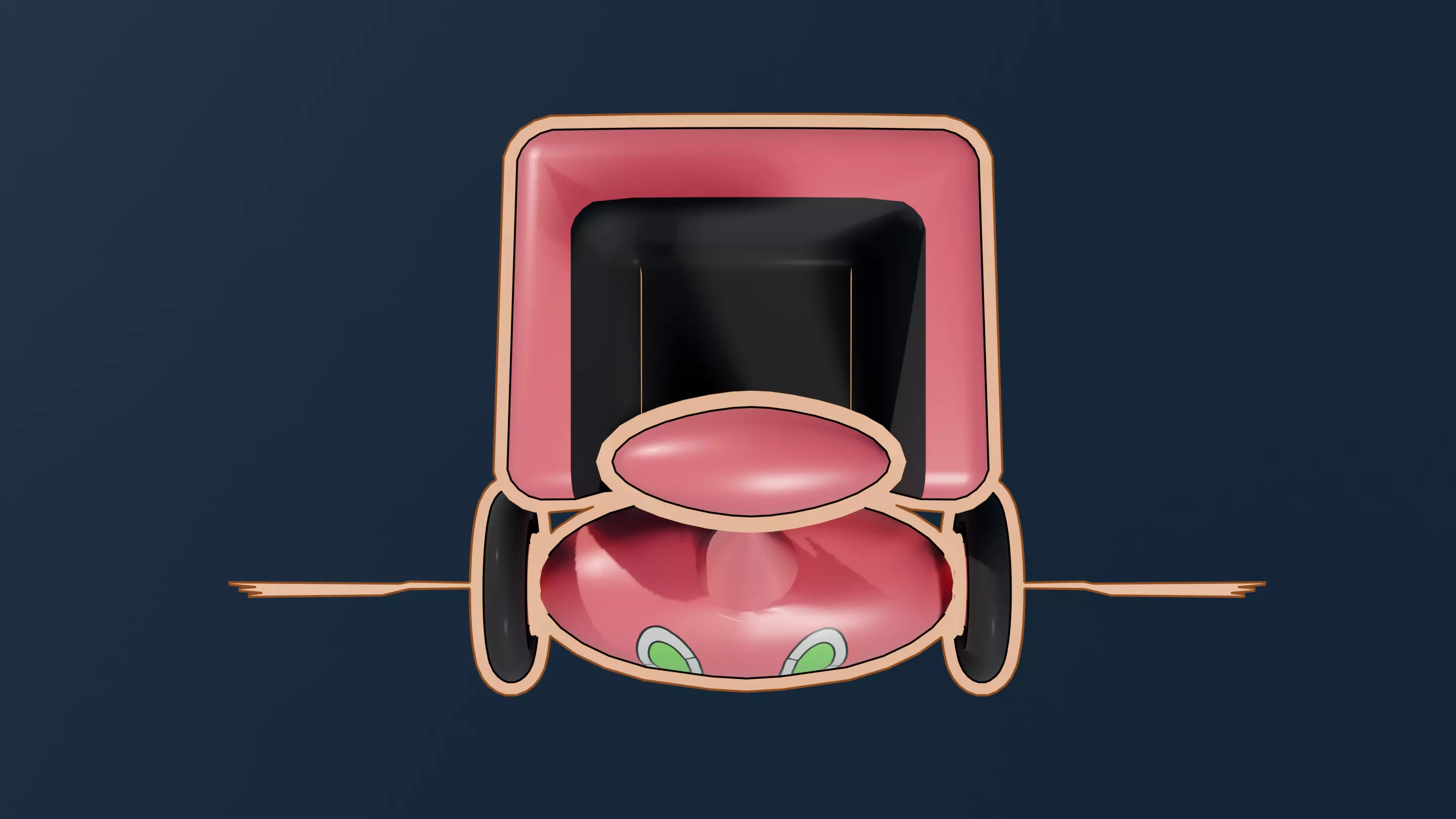 Pokemon Rotom Mow Form and Shiny version  3D model_10