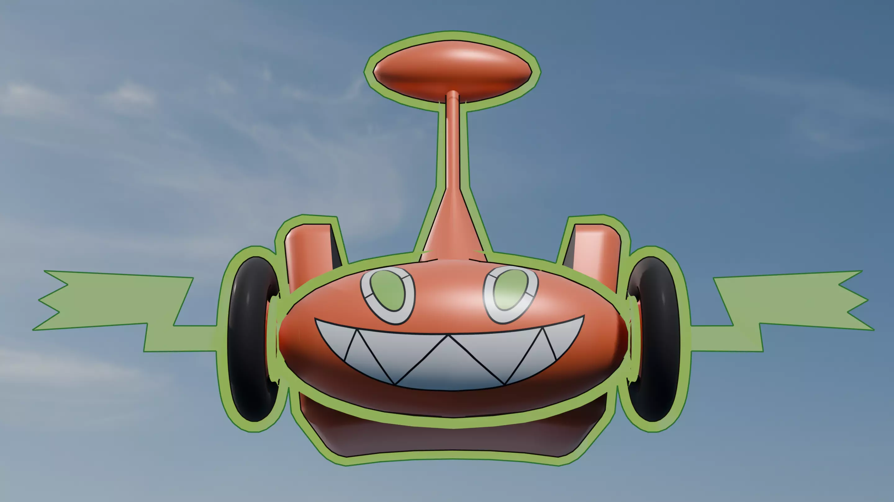 Pokemon Rotom Mow Form and Shiny version  3D model_17