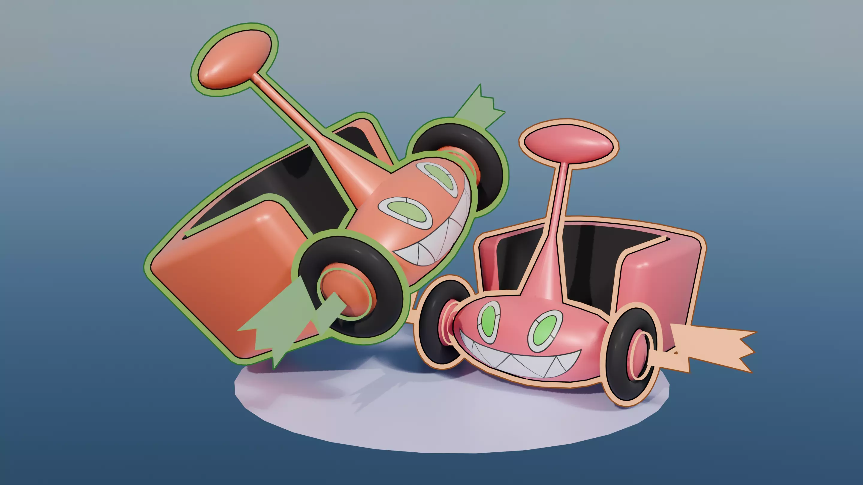 Pokemon Rotom Mow Form and Shiny version  3D model_0
