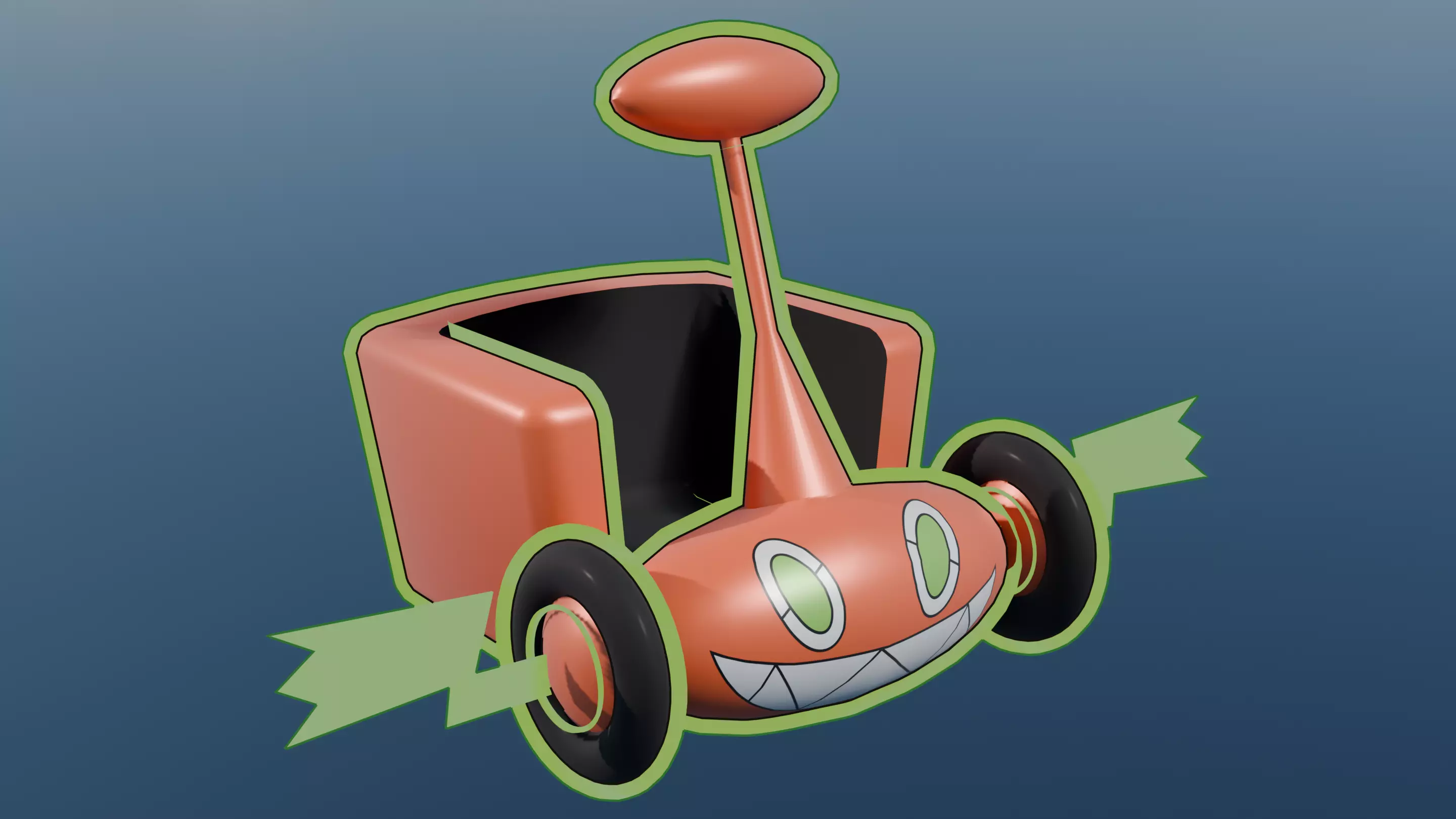 Pokemon Rotom Mow Form and Shiny version  3D model_1