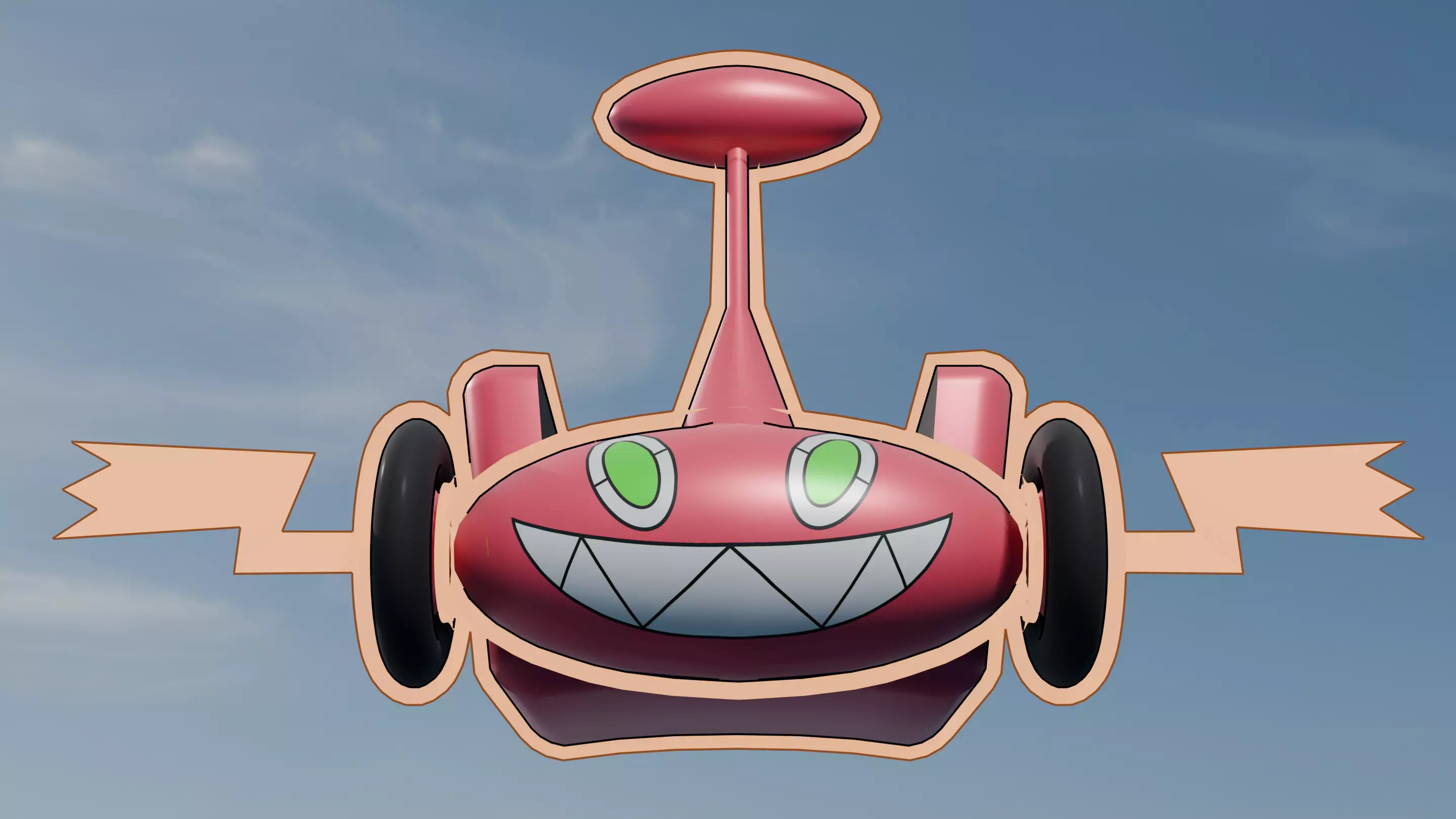 Pokemon Rotom Mow Form and Shiny version  3D model_18