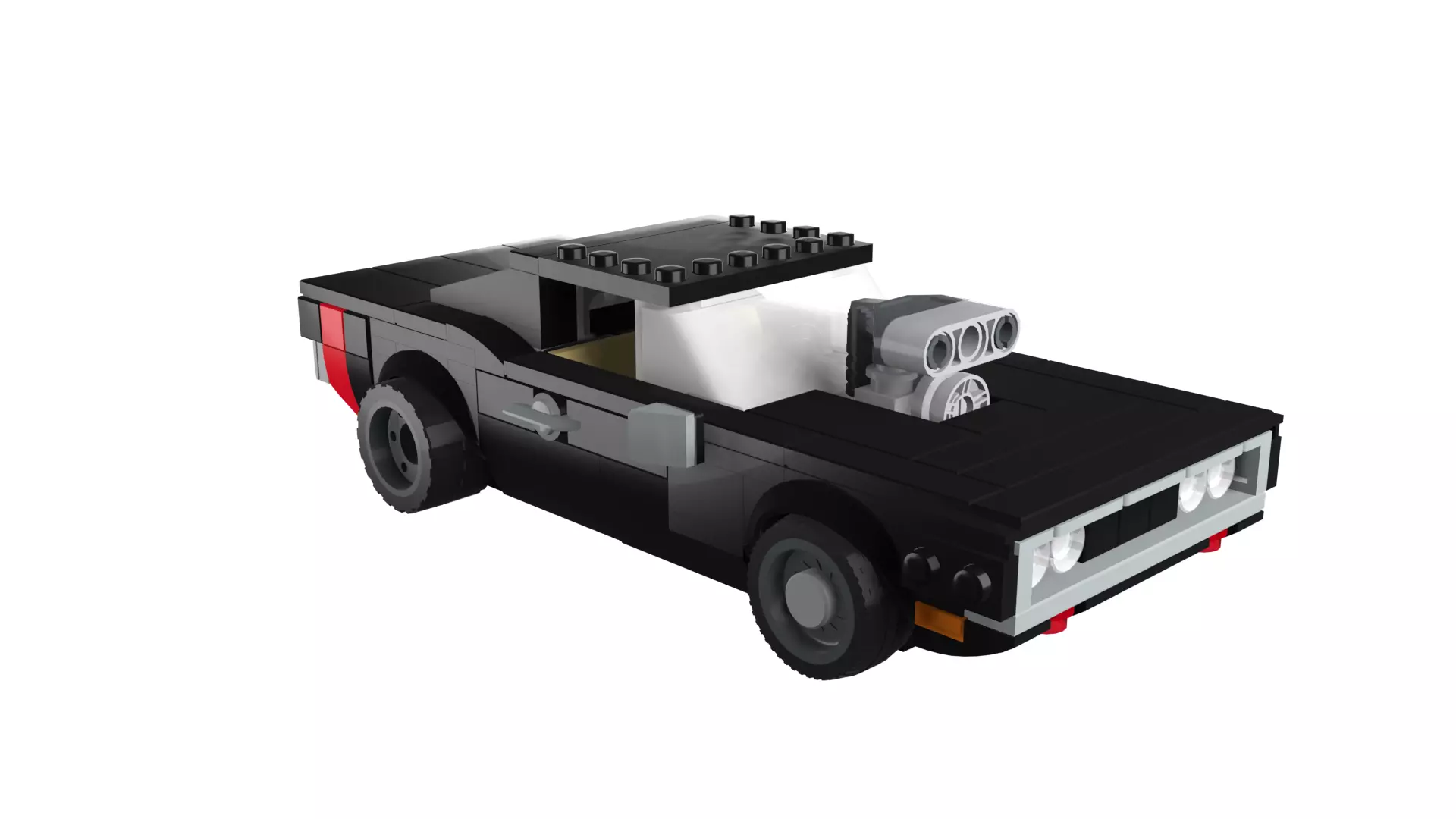 MocBricks3D - Dodge Charger 3D print model_12
