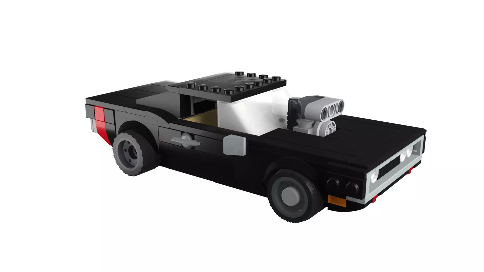 MocBricks3D - Dodge Charger 3D print model_14