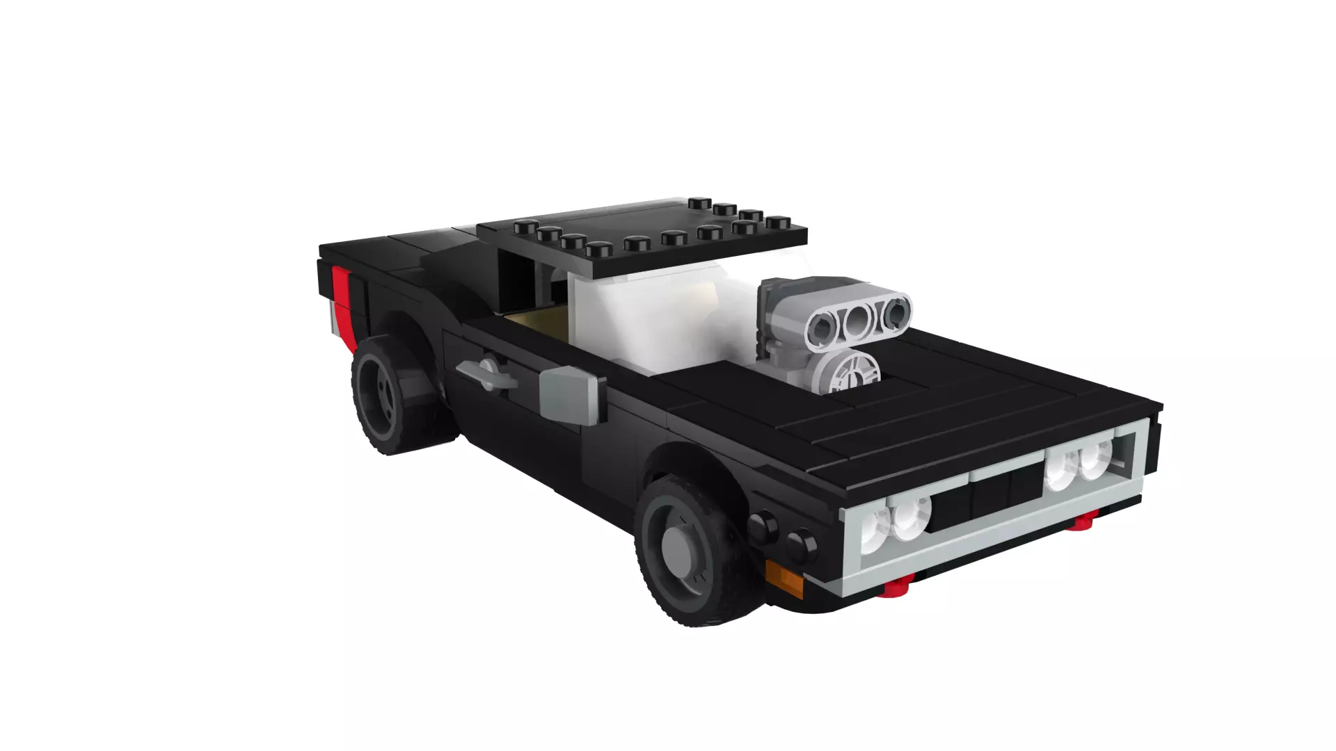 MocBricks3D - Dodge Charger 3D print model_10