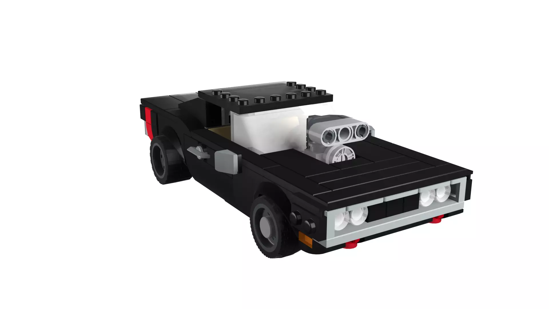 MocBricks3D - Dodge Charger 3D print model_9
