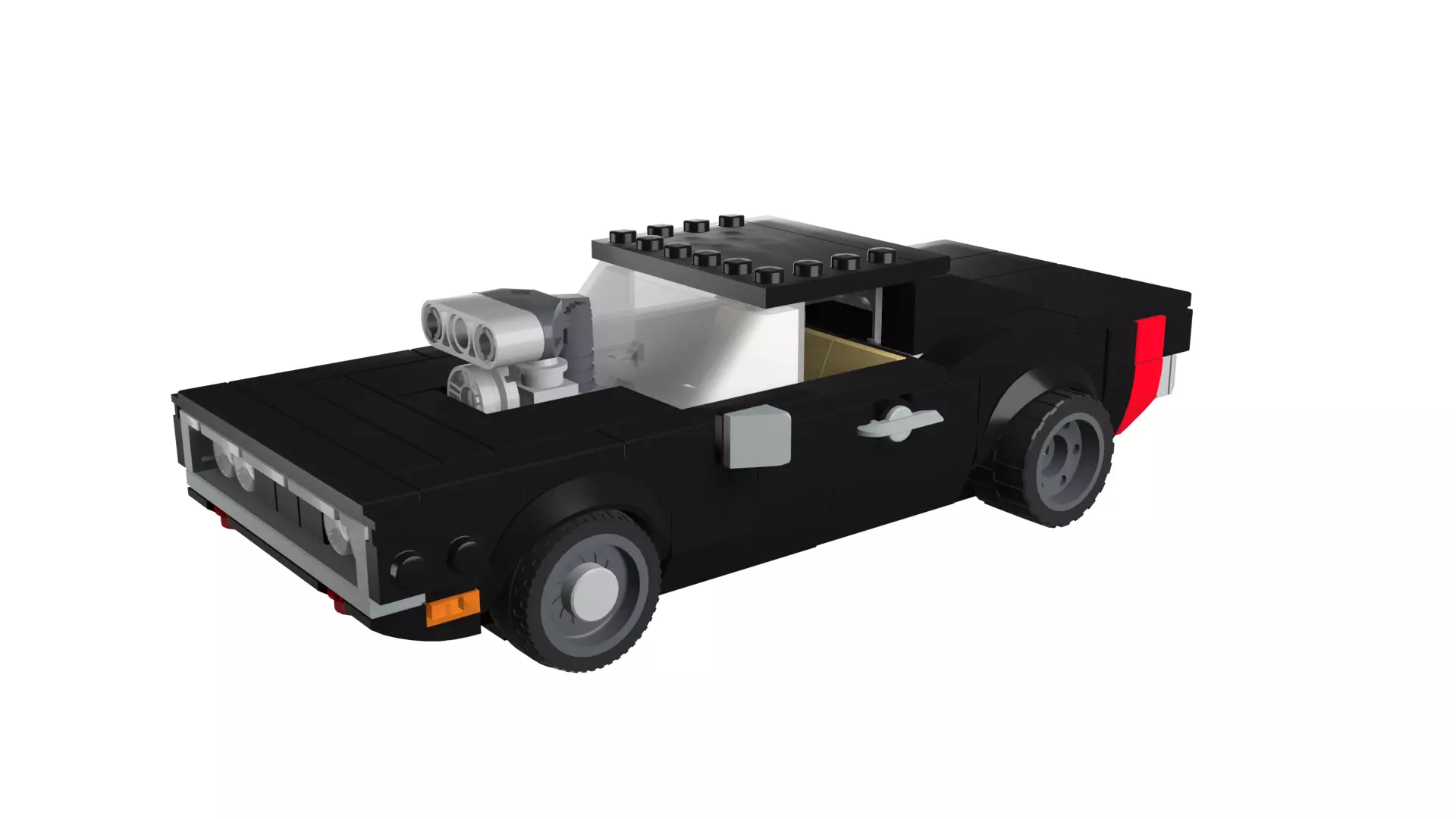 MocBricks3D - Dodge Charger 3D print model_73