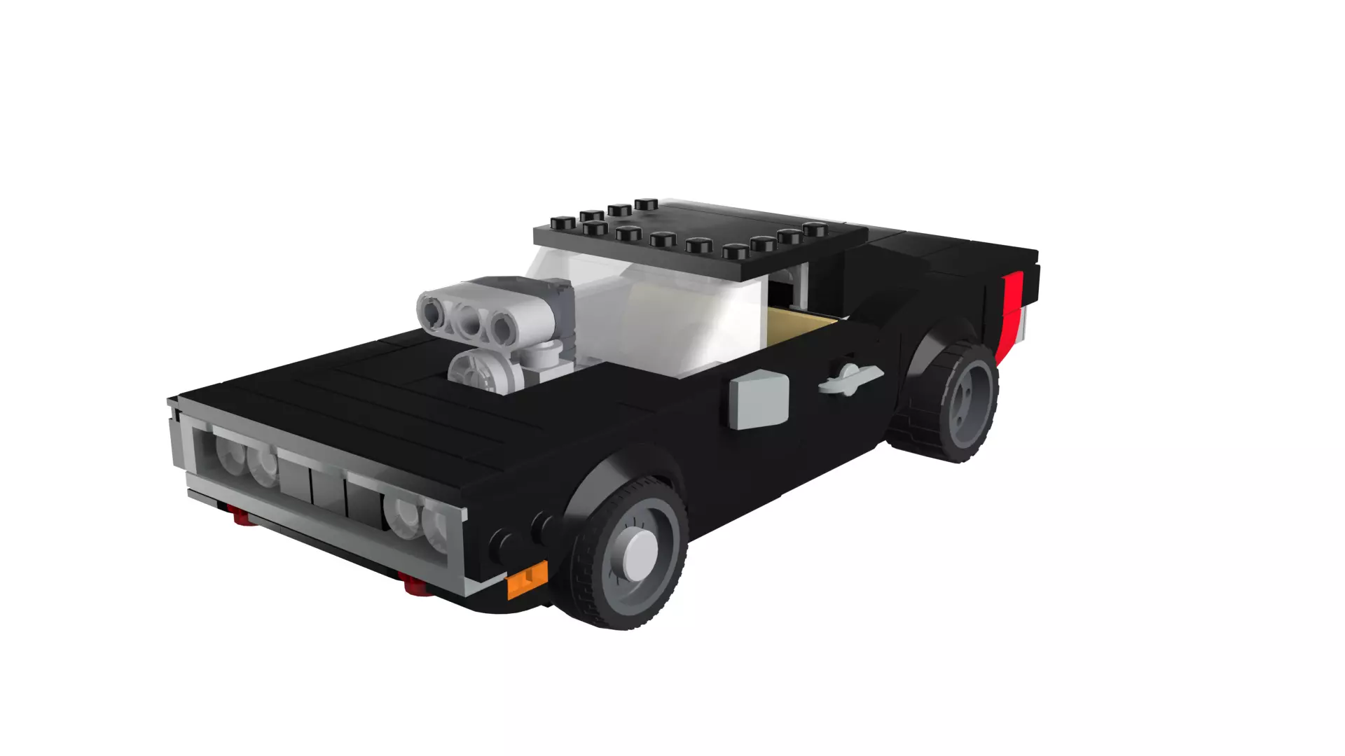 MocBricks3D - Dodge Charger 3D print model_76