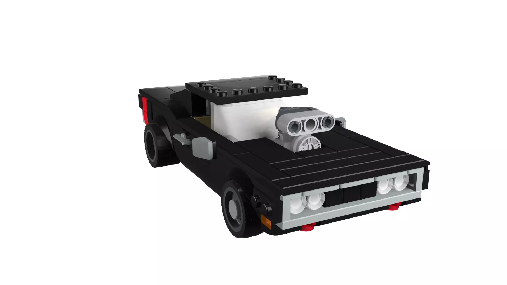 MocBricks3D - Dodge Charger 3D print model_8