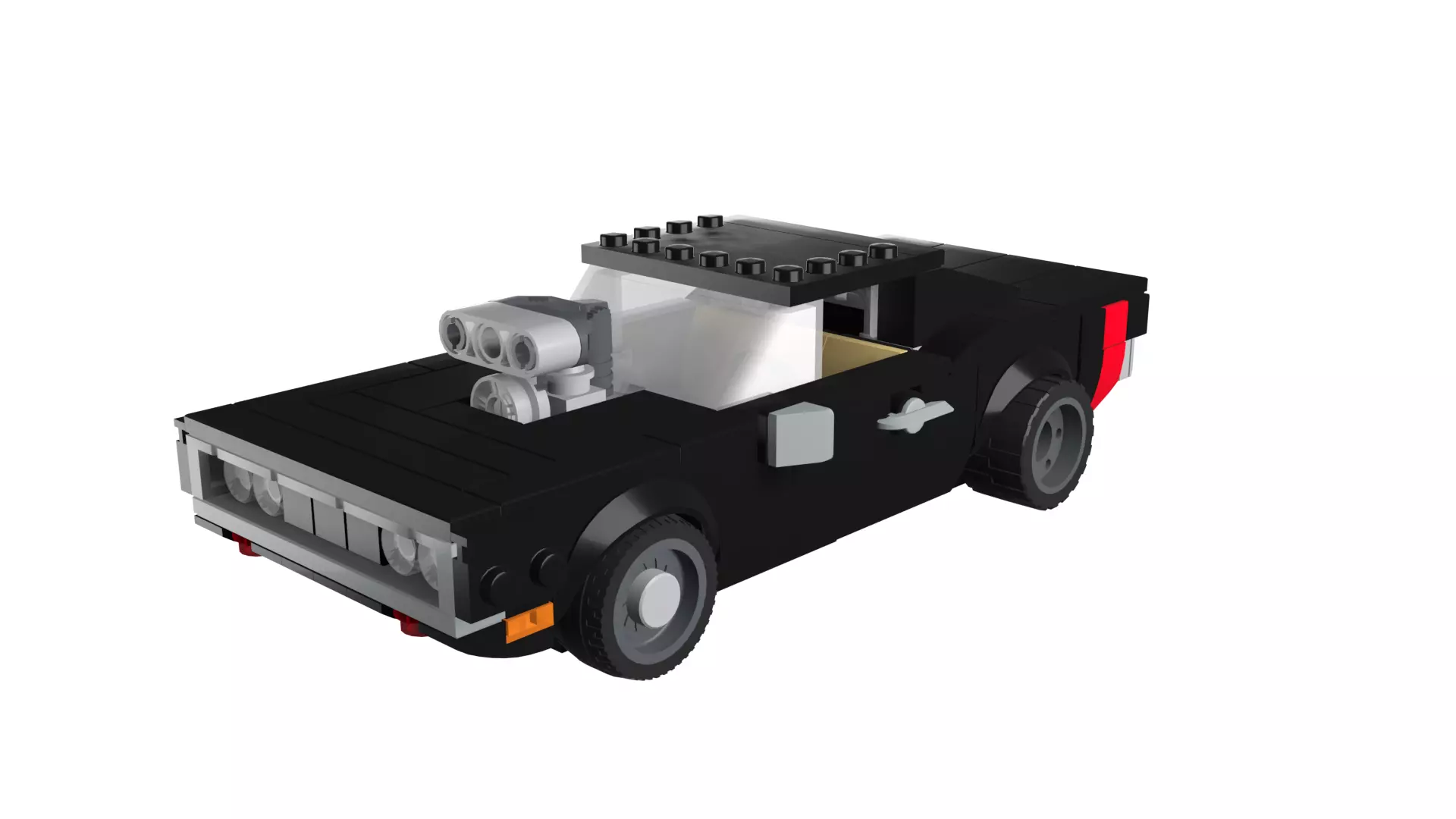 MocBricks3D - Dodge Charger 3D print model_75